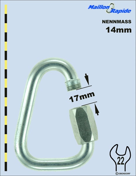 Schraubglied - Maillon Rapid - Inox Edelstahl Delta Dreieck Schraubglied - Maillon Rapid - Inox Edelstahl Delta Dreieck