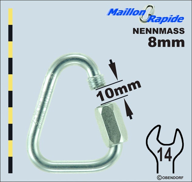 Schraubglied - Maillon Rapid - Inox Edelstahl Delta Dreieck Schraubglied - Maillon Rapid - Inox Edelstahl Delta Dreieck