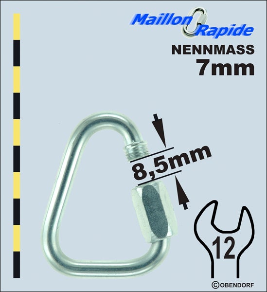 Schraubglied PSA/PPE - Maillon Rapid Inox Edelstahl Delta Dreieck Schraubglied PSA/PPE - Maillon Rapid Inox Edelstahl Delta Dreieck