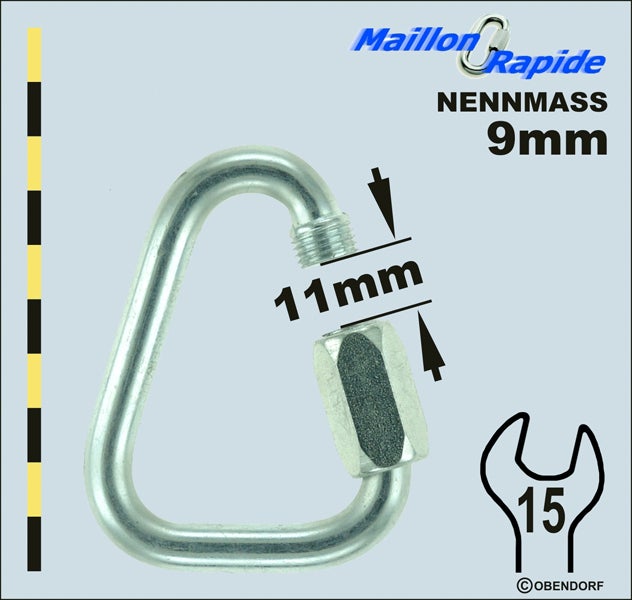 Schraubglied - Maillon Rapid - Inox Edelstahl Delta Dreieck Schraubglied - Maillon Rapid - Inox Edelstahl Delta Dreieck