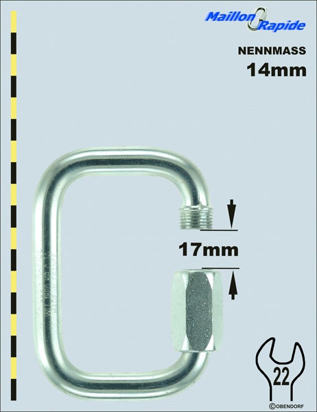 Schraubglied - Maillon Rapid Inox Edelstahl Rechteck Schraubglied - Maillon Rapid Inox Edelstahl Rechteck