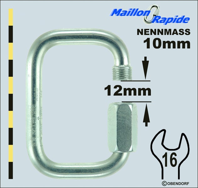 Schraubglied - Maillon Rapid Inox Edelstahl Rechteck Schraubglied - Maillon Rapid Inox Edelstahl Rechteck