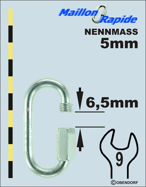 Schraubglied - Maillon Rapid - Inox Edelstahl Oval Normal Schraubglied - Maillon Rapid - Inox Edelstahl Oval Normal