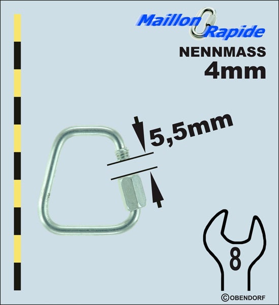 Schraubglied - Maillon Rapid Inox Trapez Schraubglied - Maillon Rapid Inox Trapez
