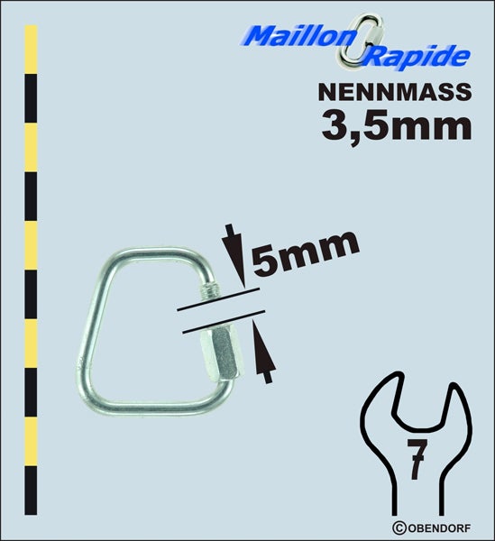 Schraubglied - Maillon Rapid Inox Trapez Schraubglied - Maillon Rapid Inox Trapez