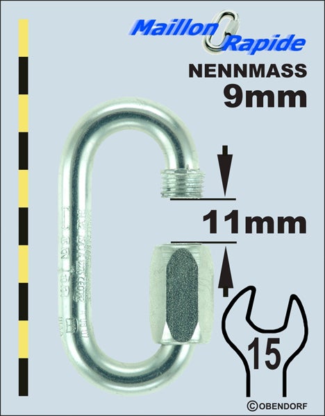 Schraubglied - Maillon Rapid - Inox Edelstahl Oval Normal Schraubglied - Maillon Rapid - Inox Edelstahl Oval Normal
