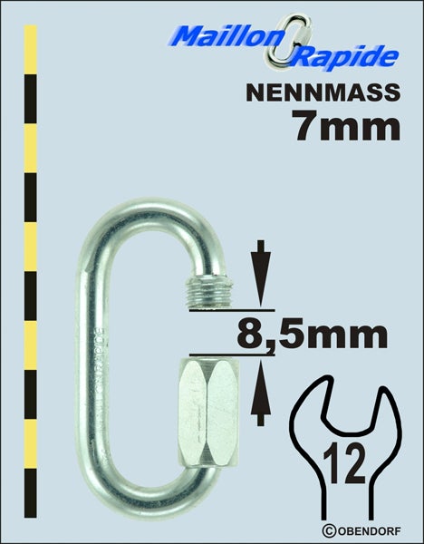 Schraubglied - Maillon Rapid - Inox Edelstahl Oval Normal Schraubglied - Maillon Rapid - Inox Edelstahl Oval Normal