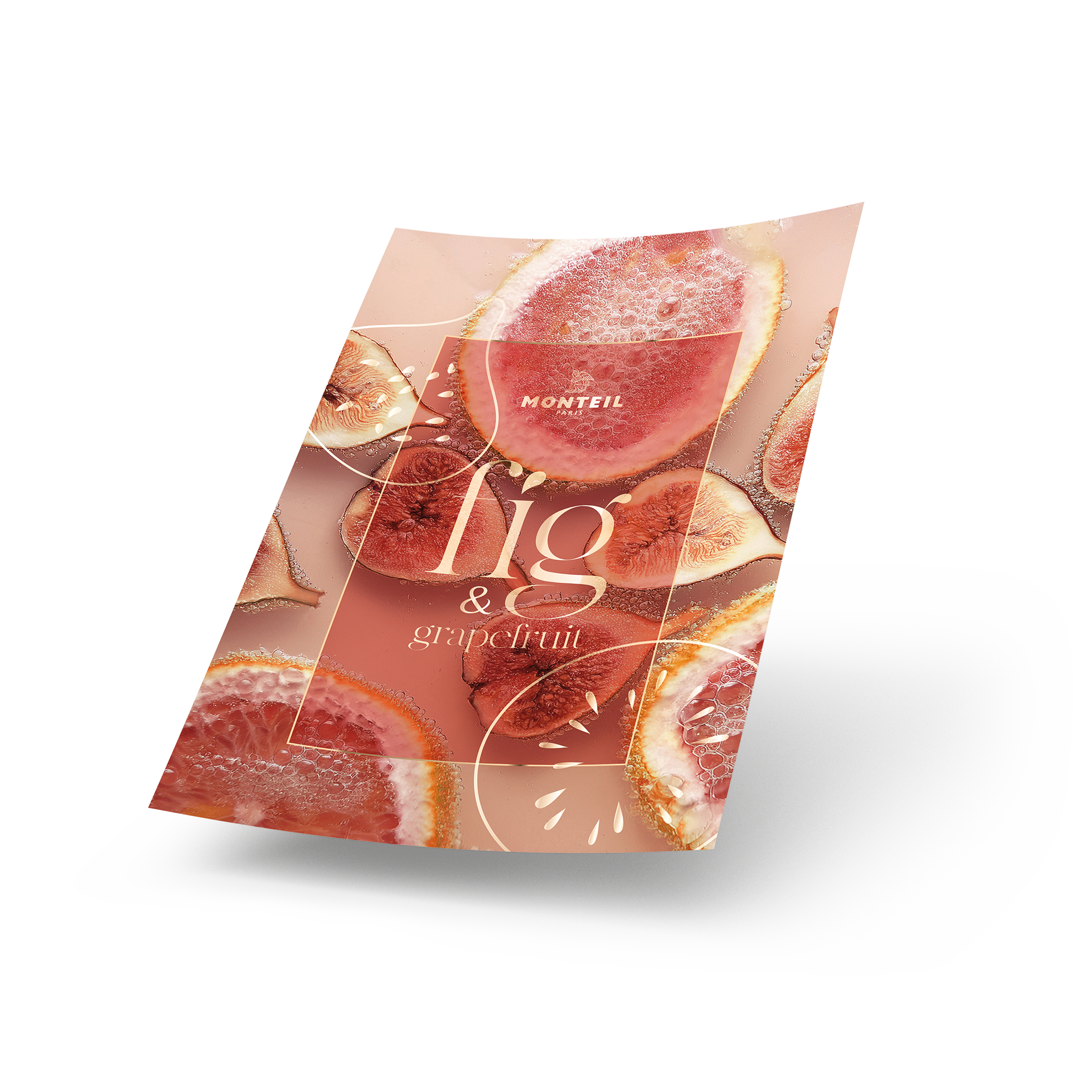 poster, fruit, grapefruit, pink, design