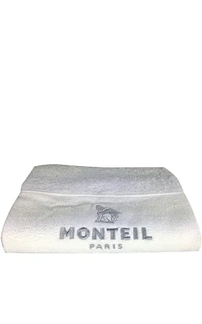 Handtuch weiß, bestickt 100x50