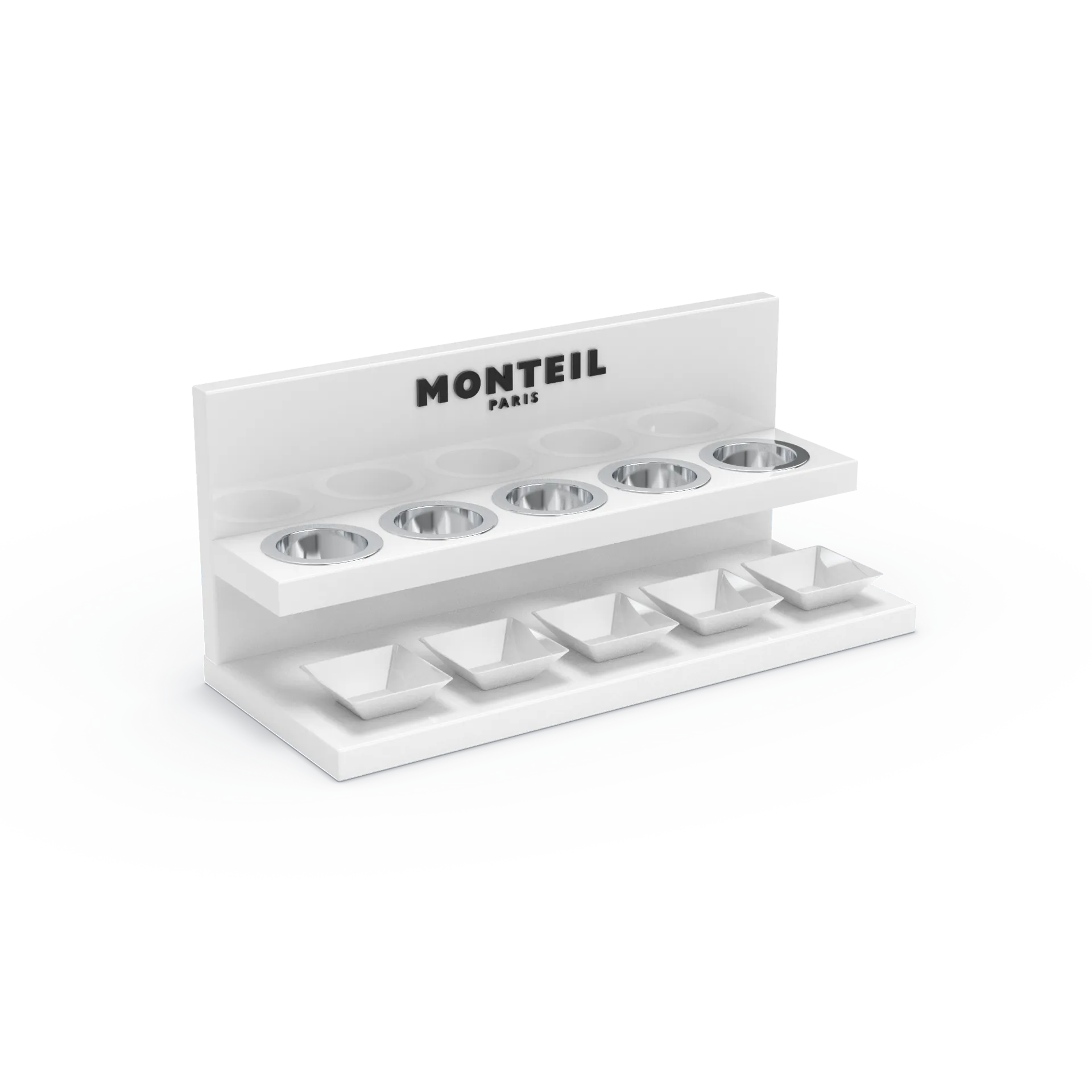 Wirkstoffbar unbefüllt, inkl. 5 Porz. Schalen